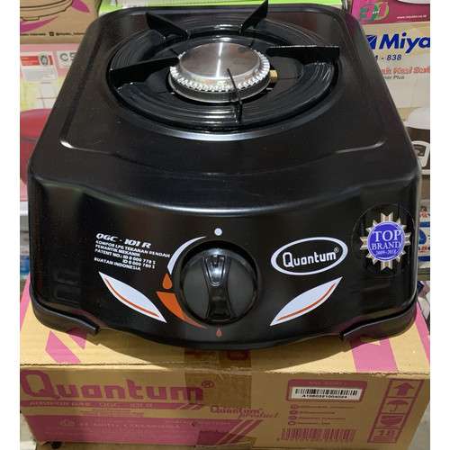 harga kompor quantum 2 tungku hitam